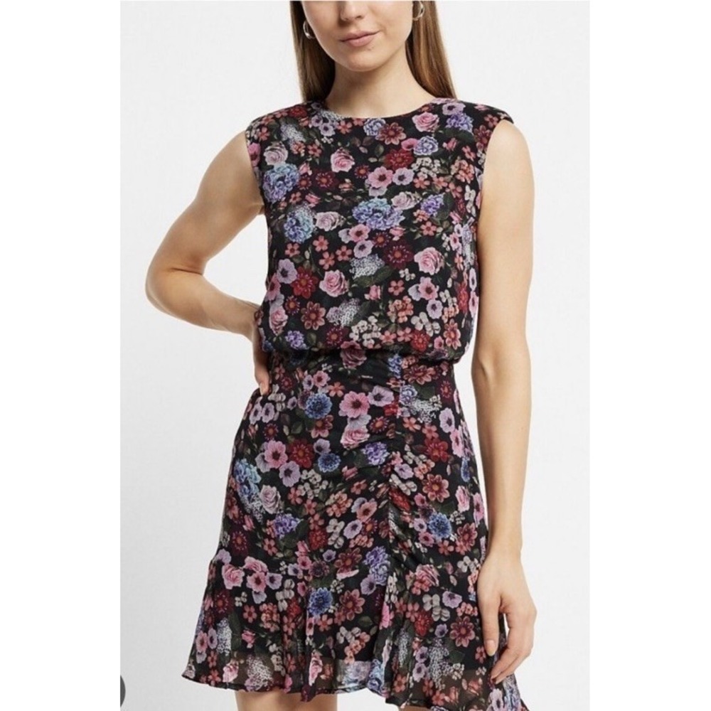 (7/B26)Xpress Floral Mini Dress